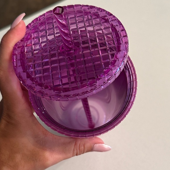 Starbucks Limited Edition Purple and Red Grid Tumbler - Picture 2 of 3